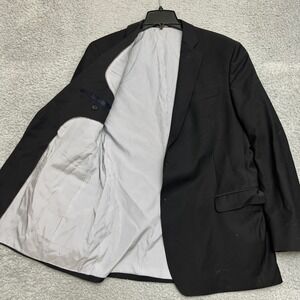 Brooks Brothers Sport Coat Mens 44L Black Blazer Business Casual Career